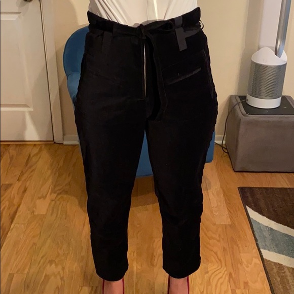 IRO Pants - IRO Rome Pant in black velvet sz 40 (large)